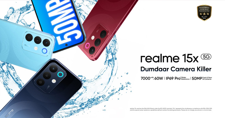 Realme 15x 5G Debuts in India with Robust Durability and Long Battery Life